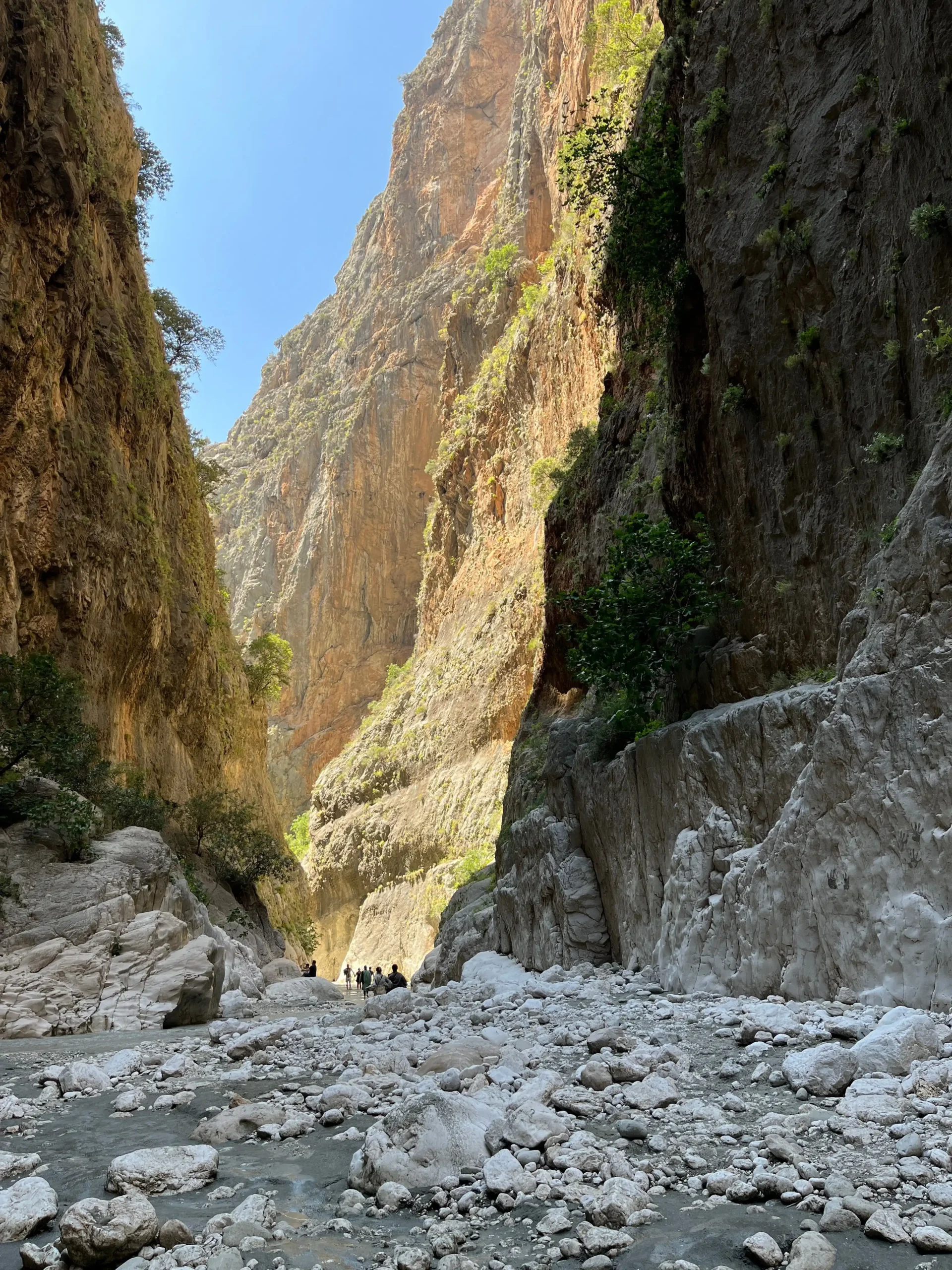 pexels photo 17603759 17603759 scaled Hikers walking through the dramatic cliffs of Samaria Gorge in Crete