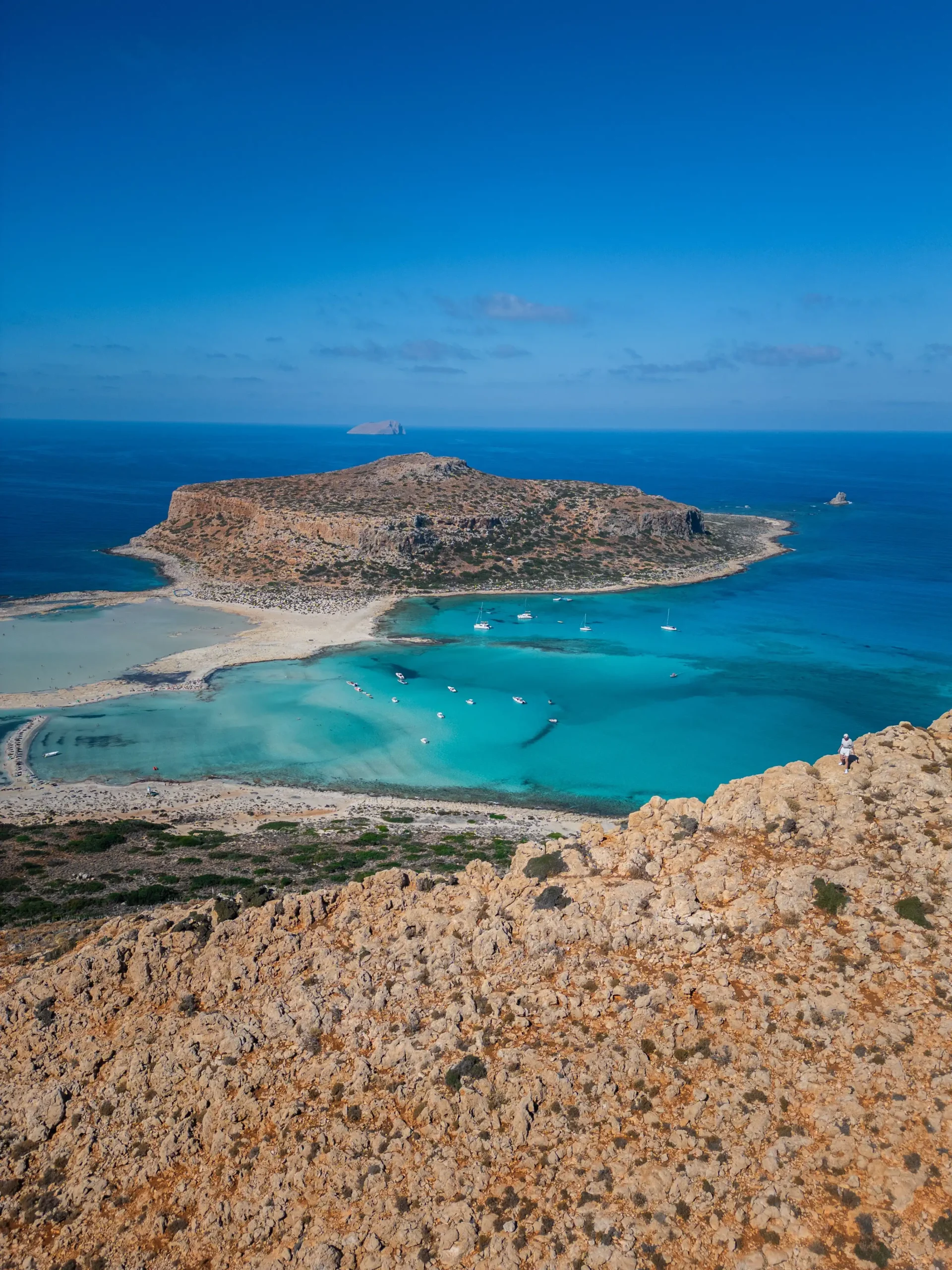 pexels photo 29399452 29399452 scaled Aerial view of Balos Lagoon and Gramvousa with turquoise water and rocky coastline in Crete